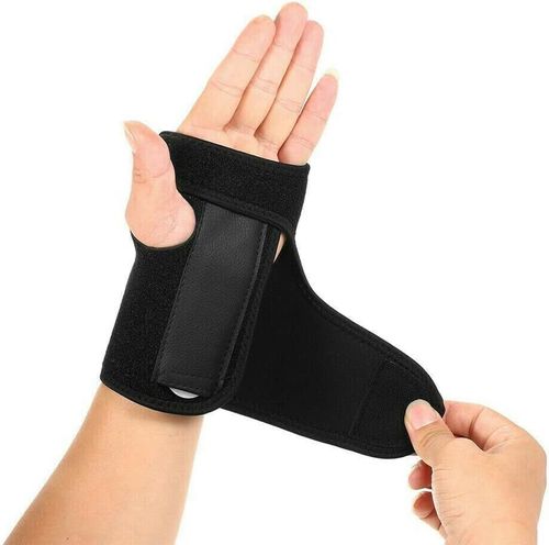 Wolvex® Splint Wrist Support – Ideal for Carpal Tunnel Syndrome, Tendonitis and Arthritis, Breathable Hand and Wrist Straps Provides Wrist Support for Joint Pain (Left)