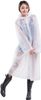 Wolvex Raincoats for Adults, Reusable Waterproof Rain Poncho Emergency Rain Coat with Hood and Sleeves, Lightweight EVA Rainwear, [ Pack of 1] Rain Coats for Men and Women (White)