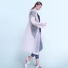 Wolvex Raincoats for Adults, Reusable Waterproof Rain Poncho Emergency Rain Coat with Hood and Sleeves, Lightweight EVA Rainwear, [ Pack of 1] Rain Coats for Men and Women (White)