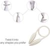 Pair of Twist Curtain Tie Backs Holdbacks Curtains & Voiles Curtain holdbacks Clips Buckles Durable Holdbacks Home Decorative Home Accessories Holdbacks Flower Bud - Not Magnetic Clip (Orange)