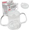 DR. BONE'S THERAPEUTICS Drinking Cup/Beaker/Mug/Sippy Cup for Disabled Adults with Easy Grip Handles Anti Splash Spout and Travel Lid