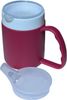 DR. BONE'S THERAPEUTICS ® 2 Lids Mug with Internal Cone BlackBerry with Spouted Lid with Small Opening, Drinking aid, Thermo Mug, Feeding Cup 140 ml