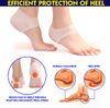 2 Pairs Silicone Gel Heel Sleeves, Heel Protectors Breathable Heel Cushion pad for Plantar Fasciitis Pain Heel Cups Protectors Plantar, Achilles Tendinitis, Reduce Pressure on Heel Relief (Skin Tone)